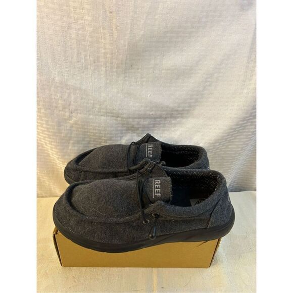 Reef breakwater? cushion coast fleece loafers laces 11.5 gray - Picture 1 of 5